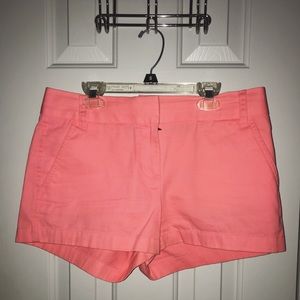 Pink / Coral J Crew 3’ Inch Chino Shorts